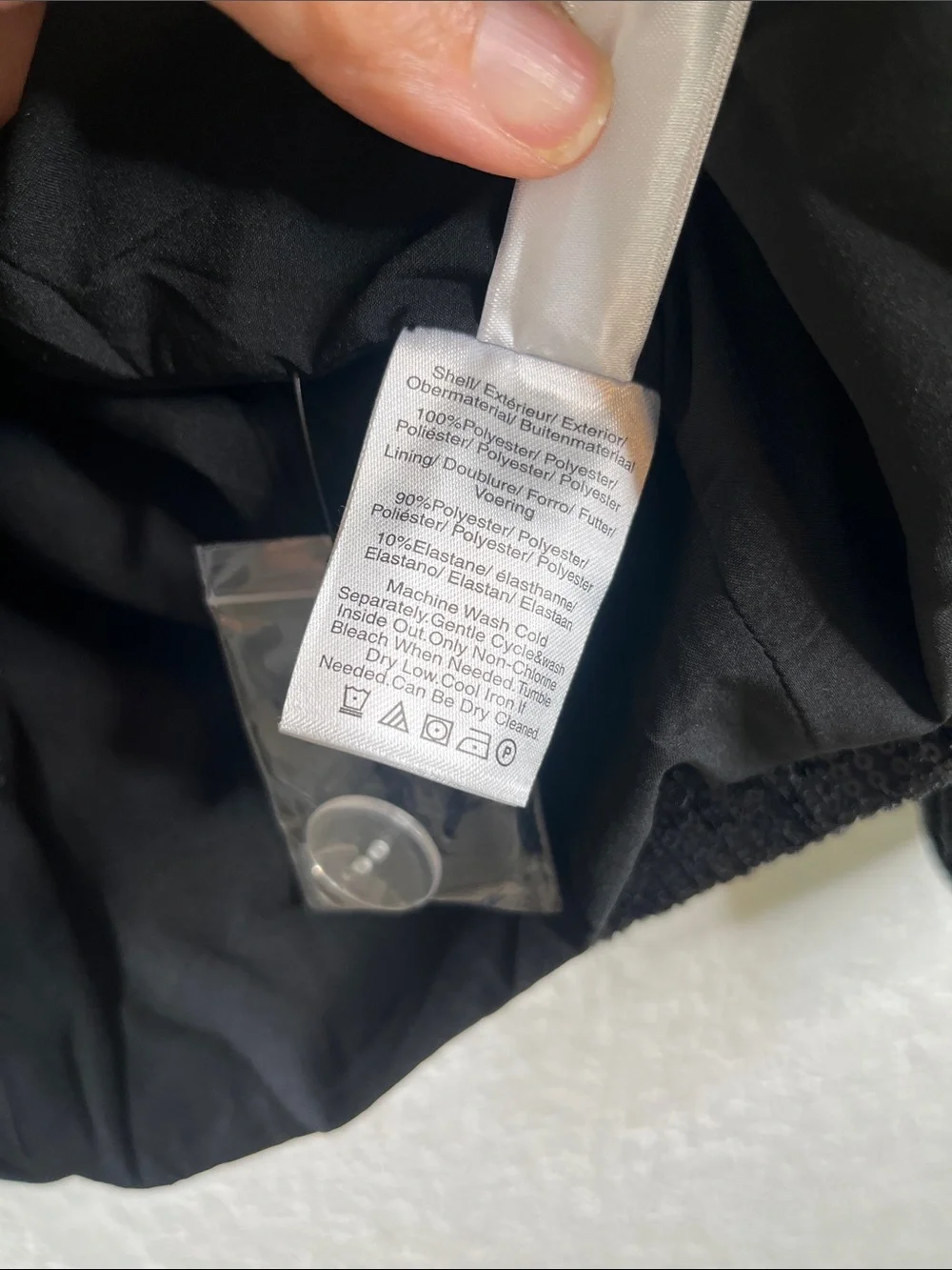 NWT DKNY Double Breasted Sequin Blazer in Black Sz M